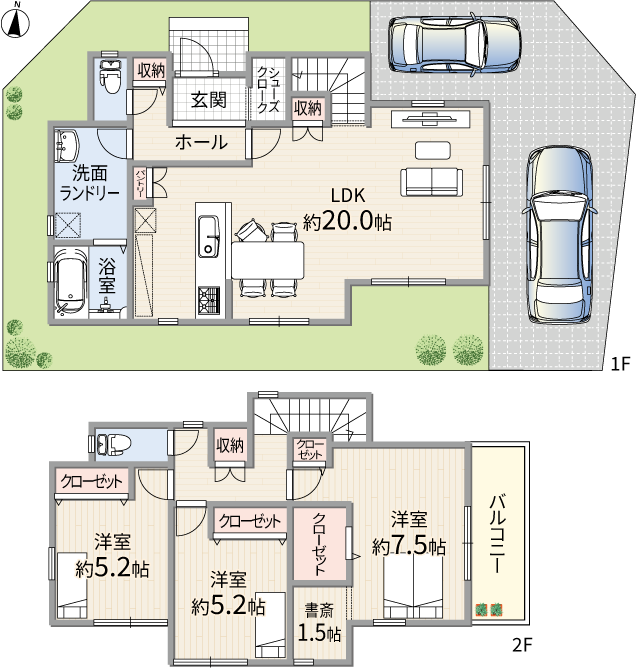 8号地 間取り図